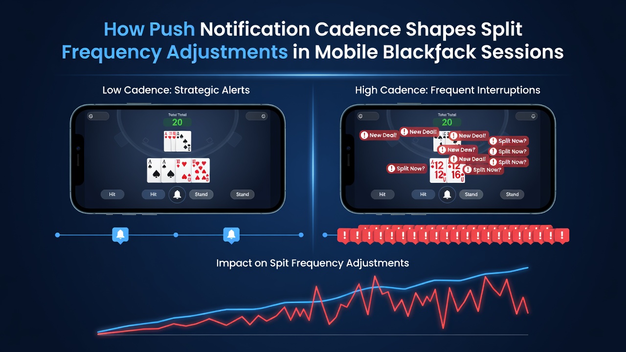 Analytics dashboard displaying split frequency trends alongside notification cadence metrics